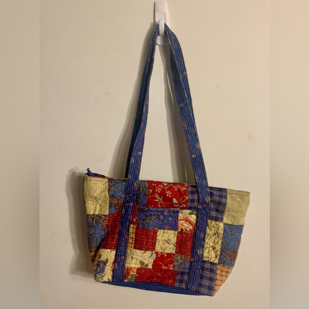 Donna Sharpe black and gold label quilted purse